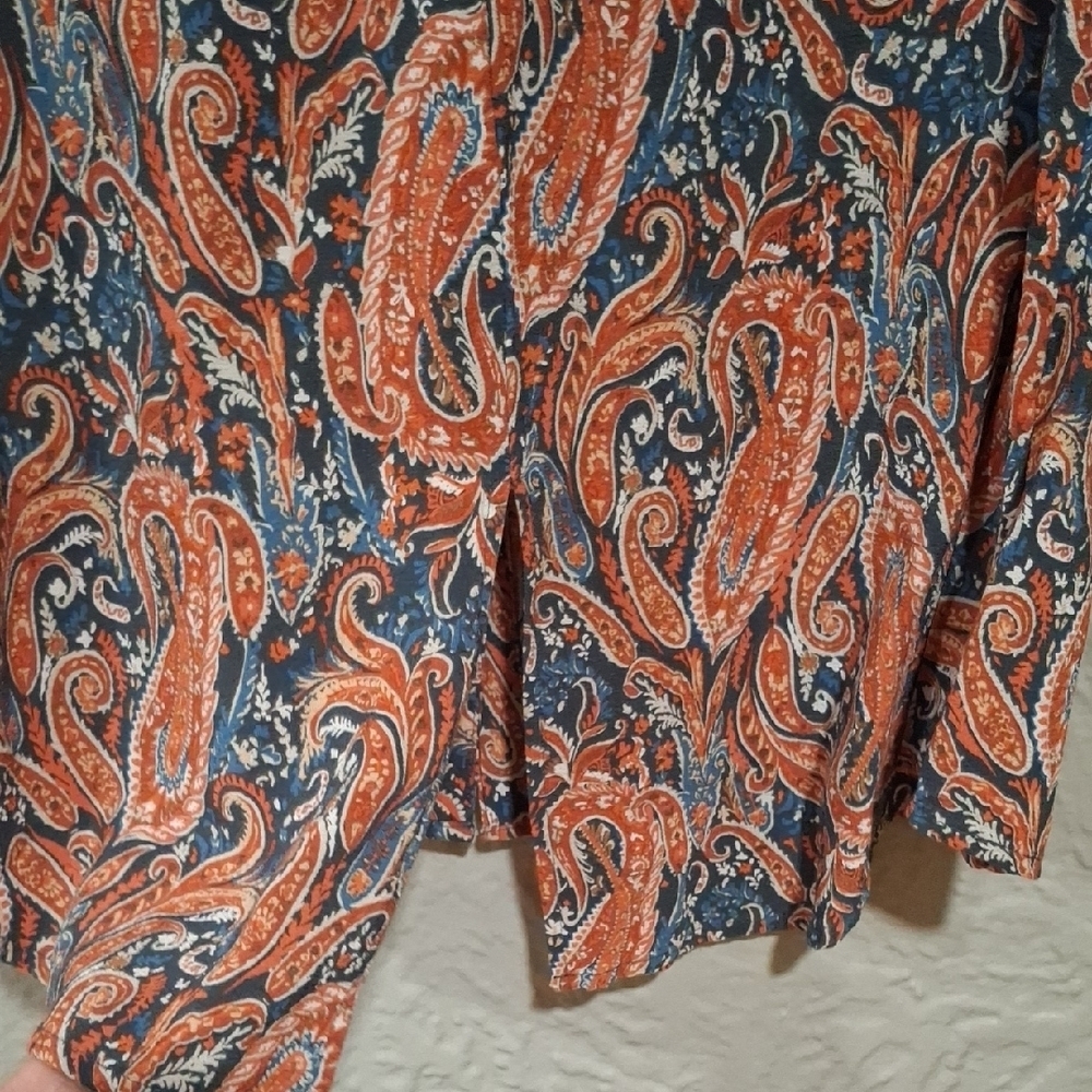 Sanctuary Pink and Blue Sleeveless Tie Front Blouse - Picture 6 of 7